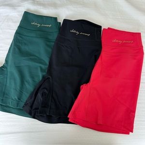 Gymshark Whitney Simmons Shorts Small - black, green, coral